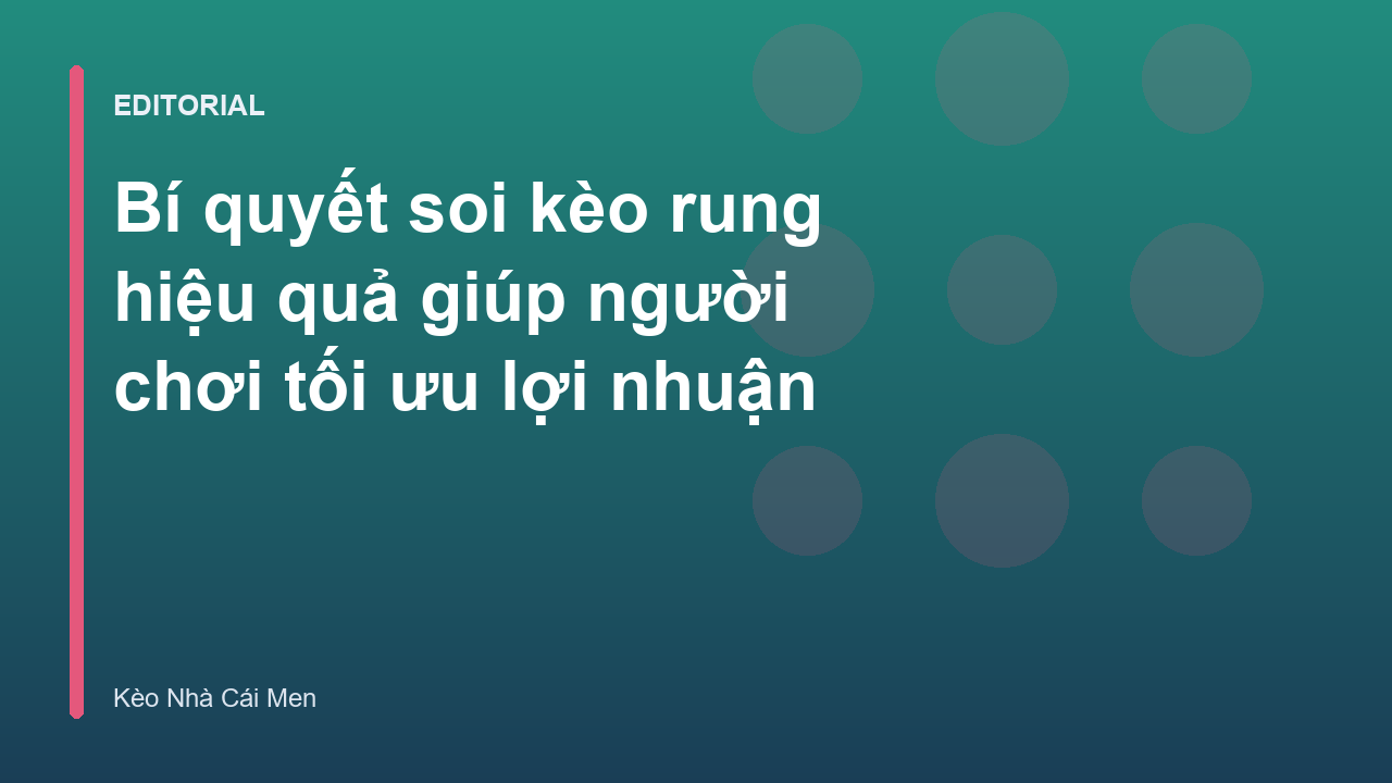 Người chơi đang phân tích soi kèo rung
